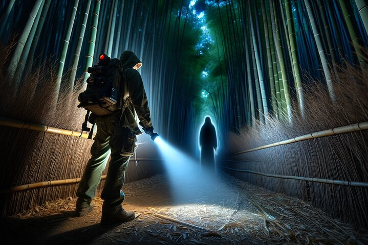 ghost hunting Arashiyama bamboo forest