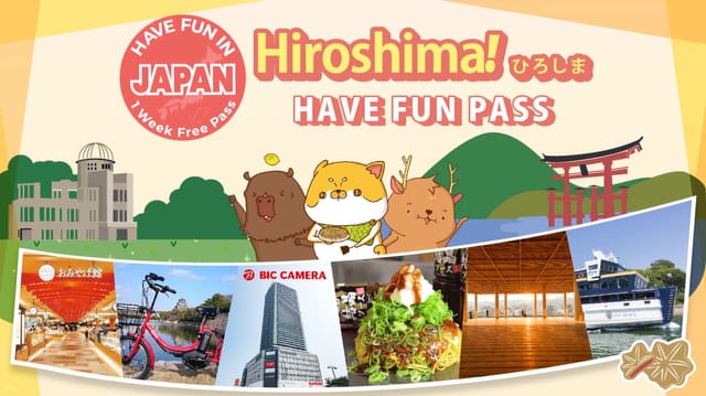 Have Fun in Hiroshima 1 Week Free Pass｜Value tickets to 3 facilities of your choice | Hiroshima - Photo 1 of 5