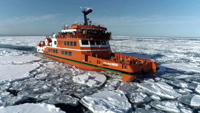 Hokkaido Icebreaker 2-Day Tour: Monbetsu Icebreaker GARINKO, Sounkyo Onsen Ice Fall Festival, Snowmobile, Otokoyama Sake Brewery Museum & Asahiyama Zoo | Japan - Photo 1 of 8