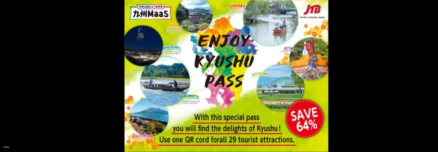 Kyushu, Japan｜Enjoy Kyushu 7 Prefectures Tourist Attractions Pass Enjoy Kyushu Pass｜Fukuoka, Saga, Nagasaki, Kumamoto, Oita, Miyazaki, Kagoshima - Photo 1 of 1