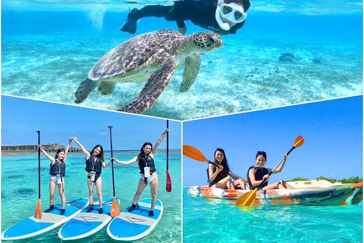 [Okinawa Miyako] SUP / Canoe + sea turtle Snorkeling !! (half-day course) - Photo 1 of 12