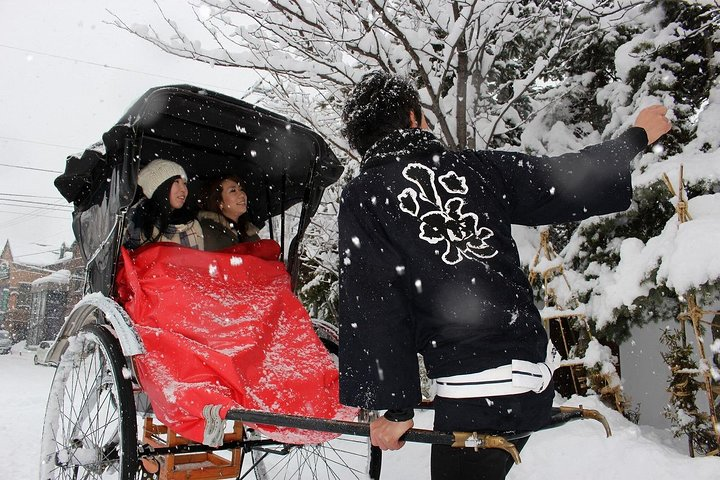 Otaru Rickshaw on a Snowy Day