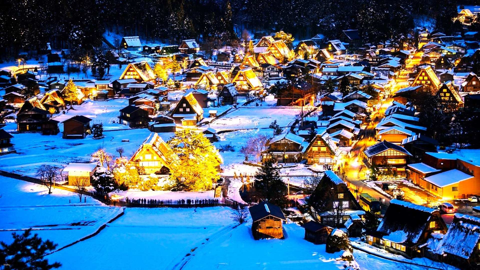 [Shirakawa-Go Lighting Festival, Japan] 2-Day Tour to Enjoy the Snow and Taste Wagyu Beef｜Nagoya, Three Famous Gardens - Kenrokuen - Yukiko, Gero Onsen (Sarubo Shichifuku Shrine, Unmeiled Foot Bath), Takayama Morning Market, Omi Town Market - Photo 1 of 9