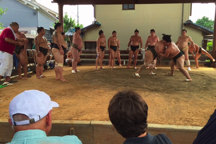 Sumo Morning Training Watch in Osaka  - Photo 1 of 6