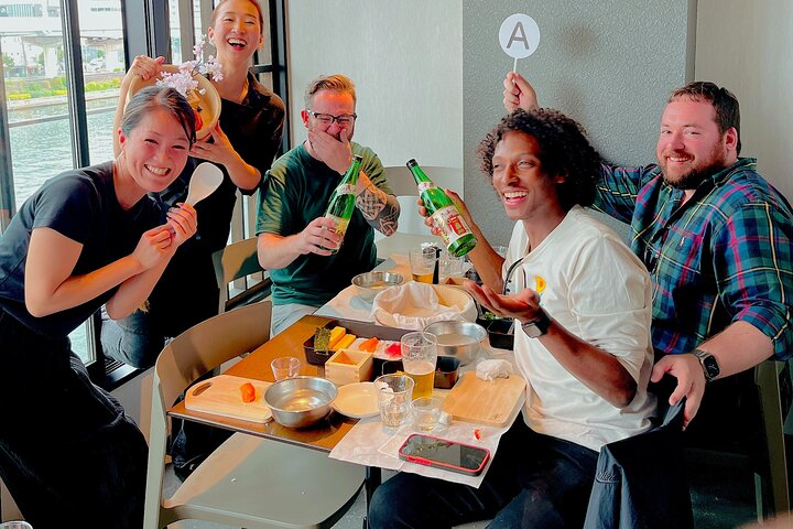 Sushi Making Experience + Japanese Sake Drinking Set in Tokyo - Photo 1 of 25