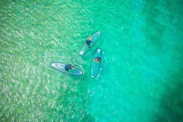 Transparent Stand Up Paddle (SUP) at Sesoko Beach | Depart from Northern Okinawa | Japan - Photo 1 of 7