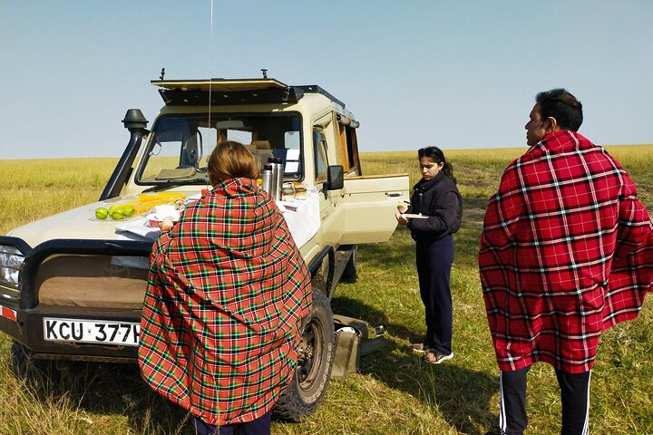 Game drives at Masai Mara National Reserve.