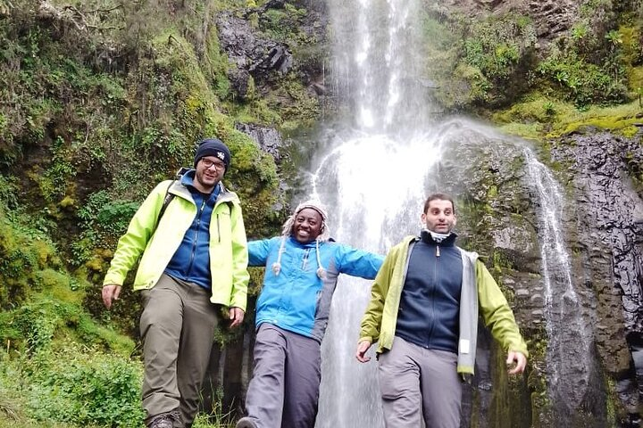 Enjoying the experience of Mount Kenya climbing