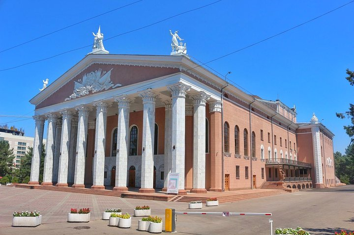 The charming opera and ballet theater in Bishkek.