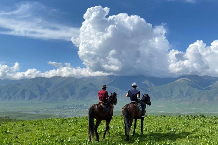 the view to the Chong-Kemin National Park