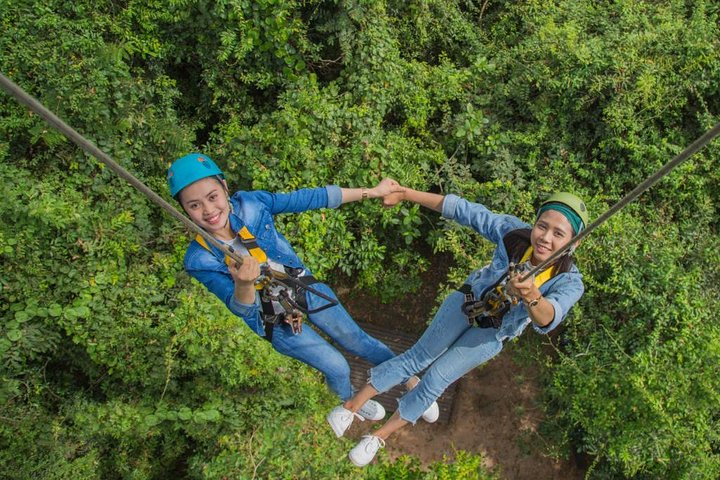 Angkor Zipline & Angkor Bike Tour 