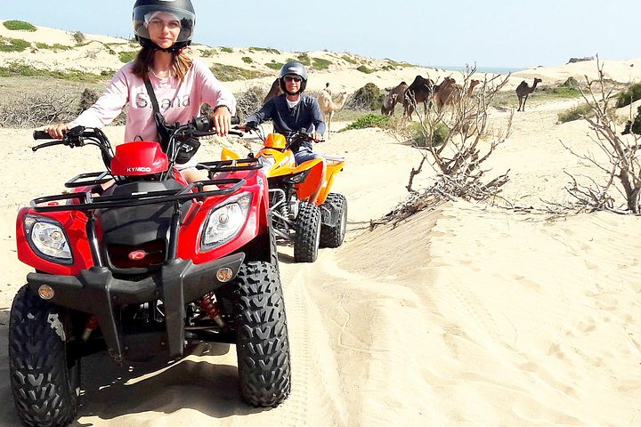 Quad bike on the beach