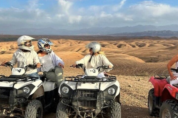 Desert Adventure delight : Quad Biking, Camel Ride, Dinner Extravaganza in Agafay