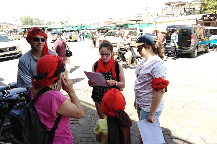 After the treasure hunt briefing in Marrakech