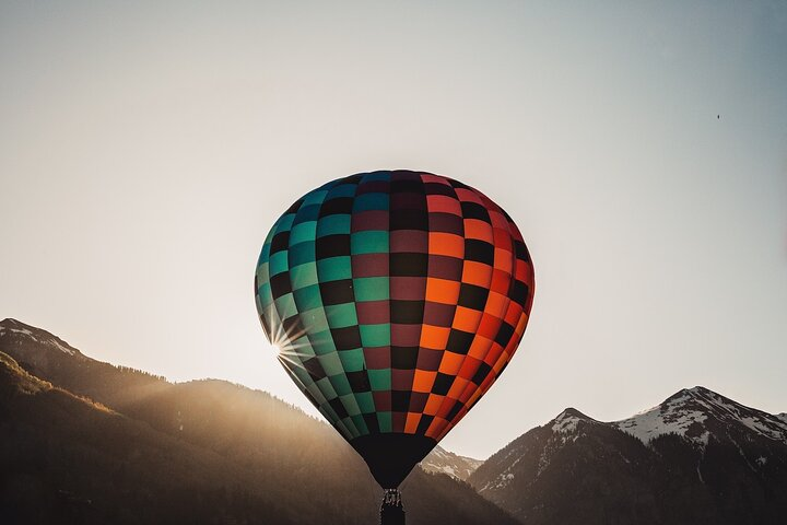 Hot Air Balloon Flying Over Marrakech