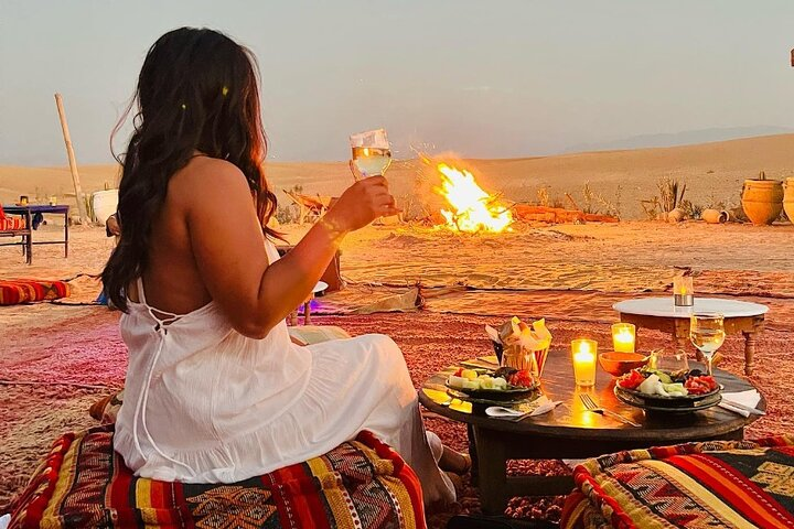 Magical dinner and sunset in Agafay desert - Photo 1 of 6