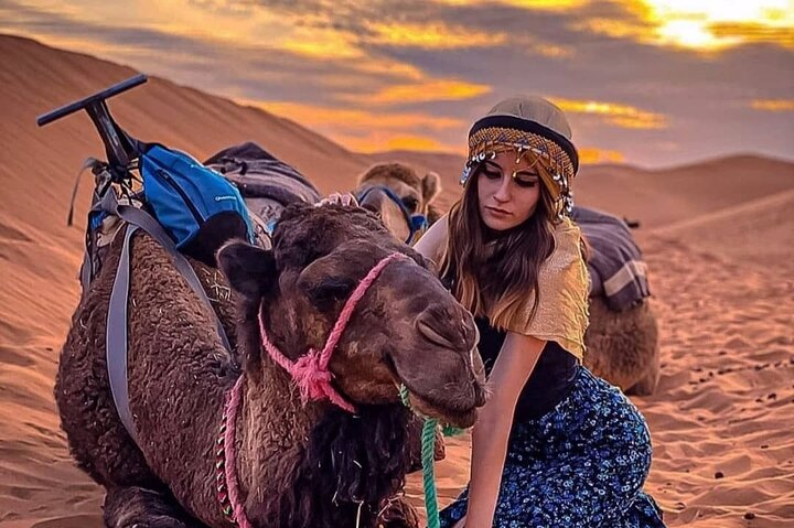 Magical dinner with camel ride at sunset in Agafay desert - Photo 1 of 11