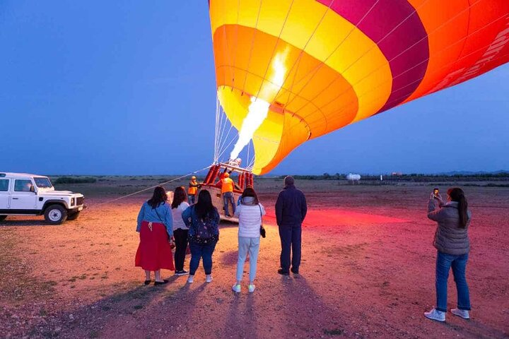 Marrakech Palm Grove Camel Ride with Sunrise Air Balloon 