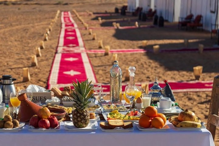 Merzouga: Overnight in Luxury Desert Camp with Camel Ride, meals & sandboarding - Photo 1 of 13