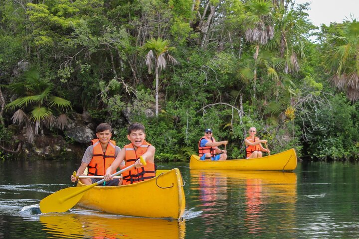 4 Private Cenotes, Zip-Lines, Canoes & Mayan Village with Delicious Lunch - Photo 1 of 20