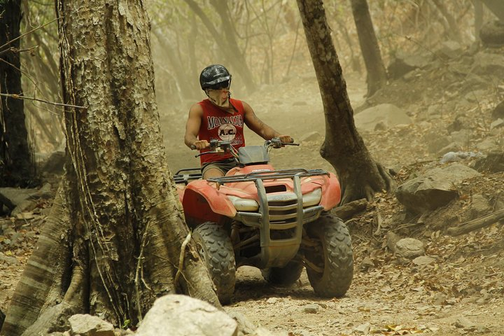 atv through jungle