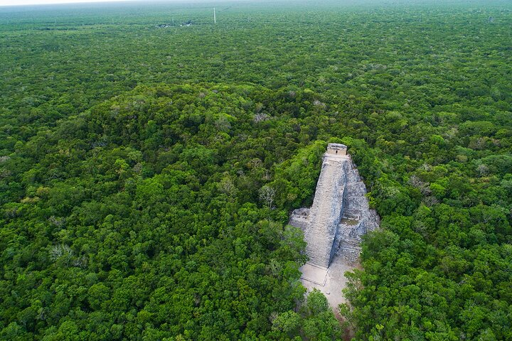 Coba Guided Tour Plus Snorkeling Adventure with Sea Turtles and Beach Club Lunch