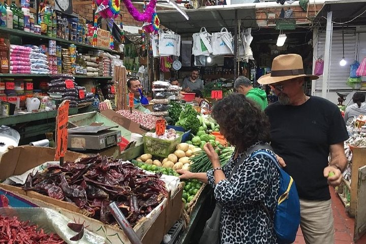 Exploring and tasting at the market!