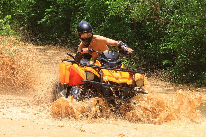 Hidden Cenote Swim & ATV Jungle Adventure with Transportation