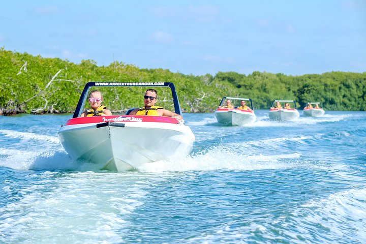 Jungle Tour Cancun Speedboat and Snorkel Adventure - Photo 1 of 10