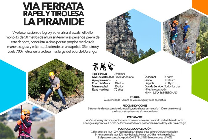 La Pirámide Park // VIA FERRATA, RAPPEL, ZIPLINE - Photo 1 of 12