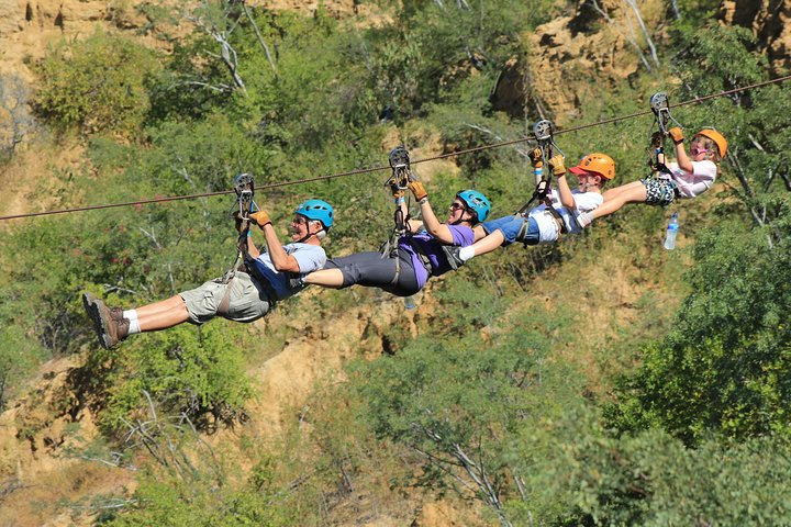 Zip line tandem with your family and friends.