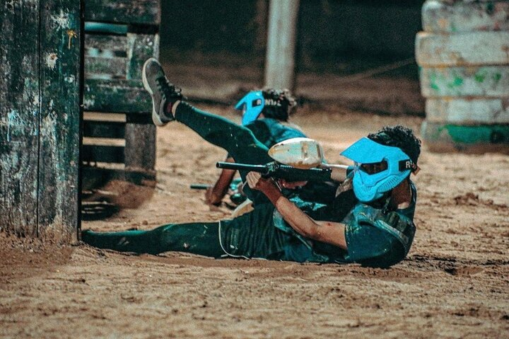 Play paintball with transportation included to the adventure site