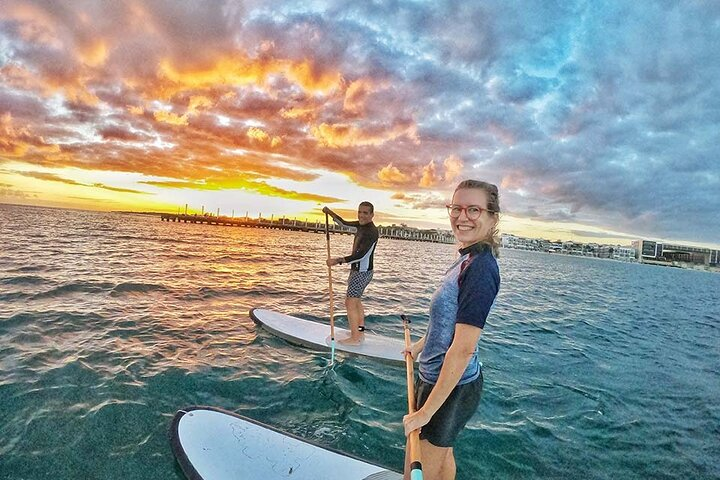 Sunset paddle board group tour in Playa del Carmen - Photo 1 of 23