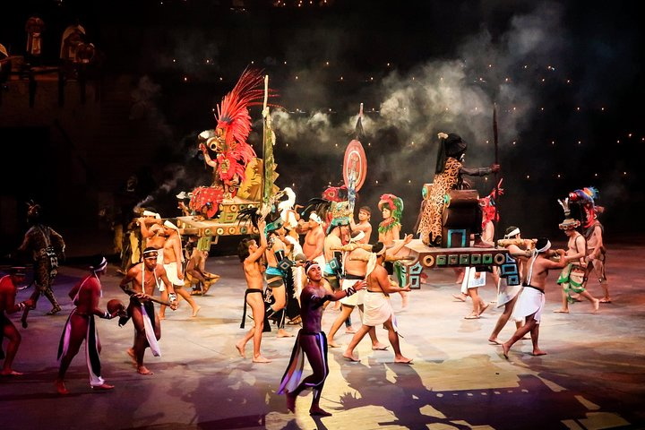 Enjoy underground rivers, raft rides and delight in a show about the history of Mexico