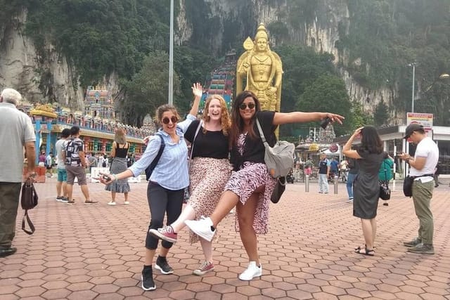 Energetic atmosphere at the holy site of Batu Caves