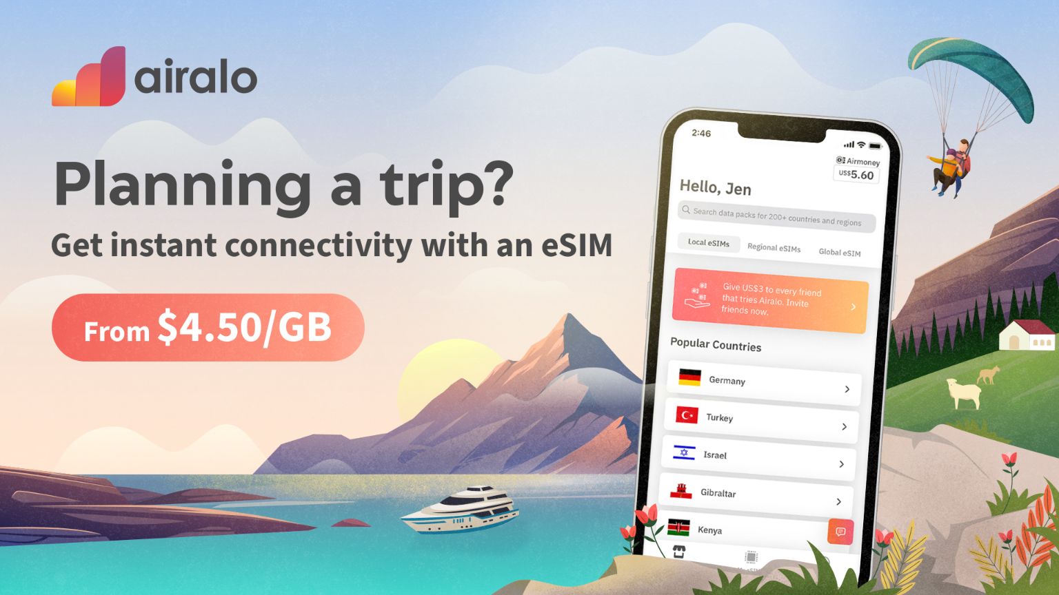 Airalo Malaysia eSIM Data Pack - Photo 1 of 7