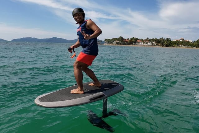 Private Guided E-Foil Experience in Tanjung Aru Beach - Photo 1 of 6