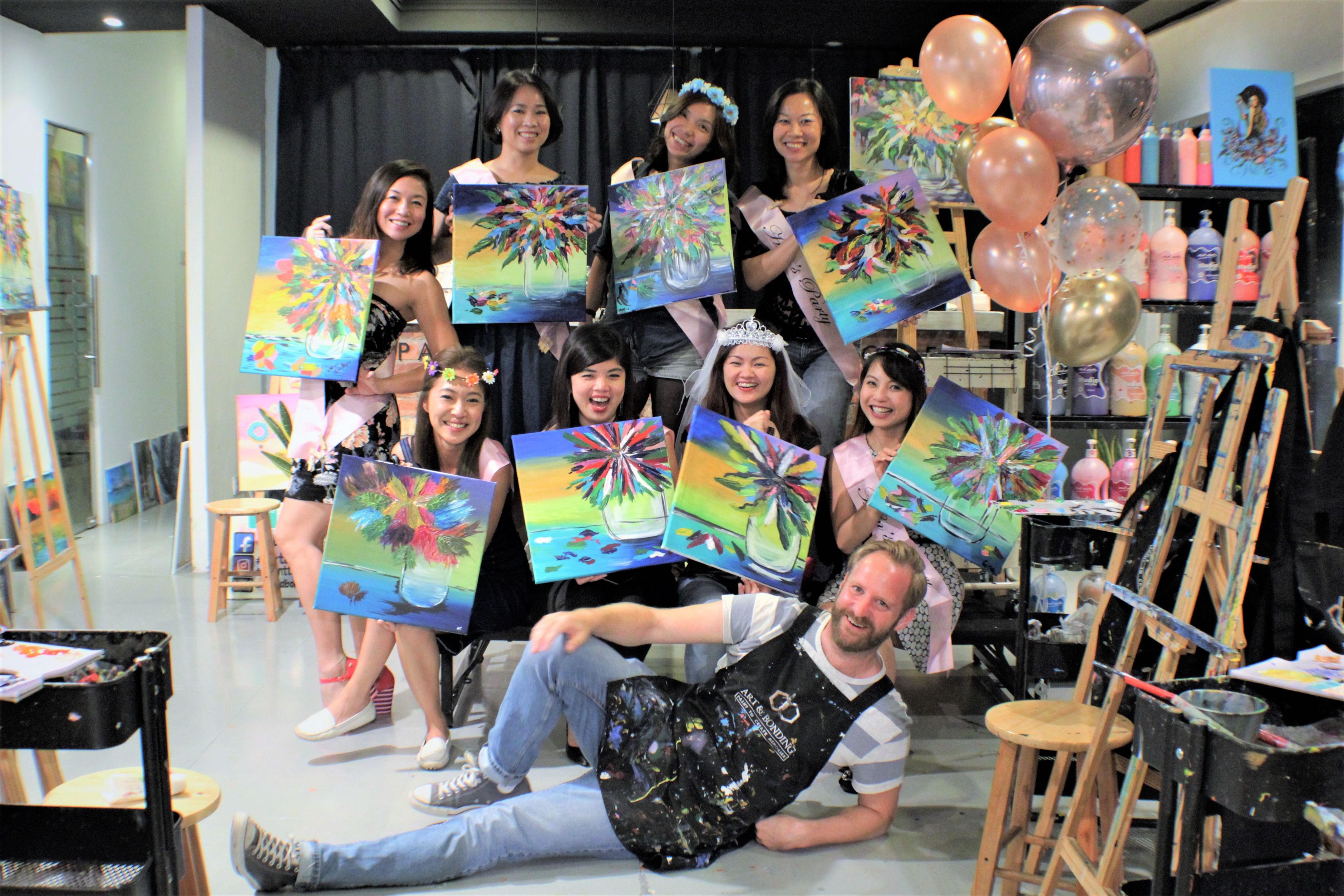 Art & Bonding: Sip Wine and Paint Experience - Photo 1 of 10