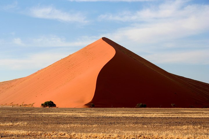 Orange dunes of the Namib Desert 