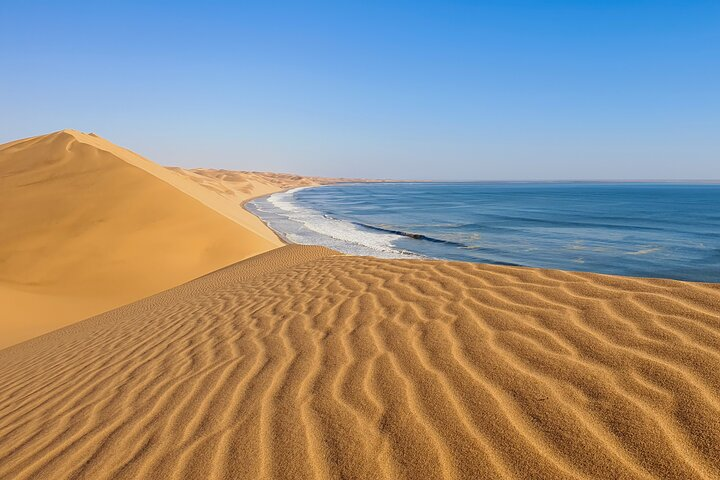 Where the Namib desert sand dunes meets the Atlantic ocean