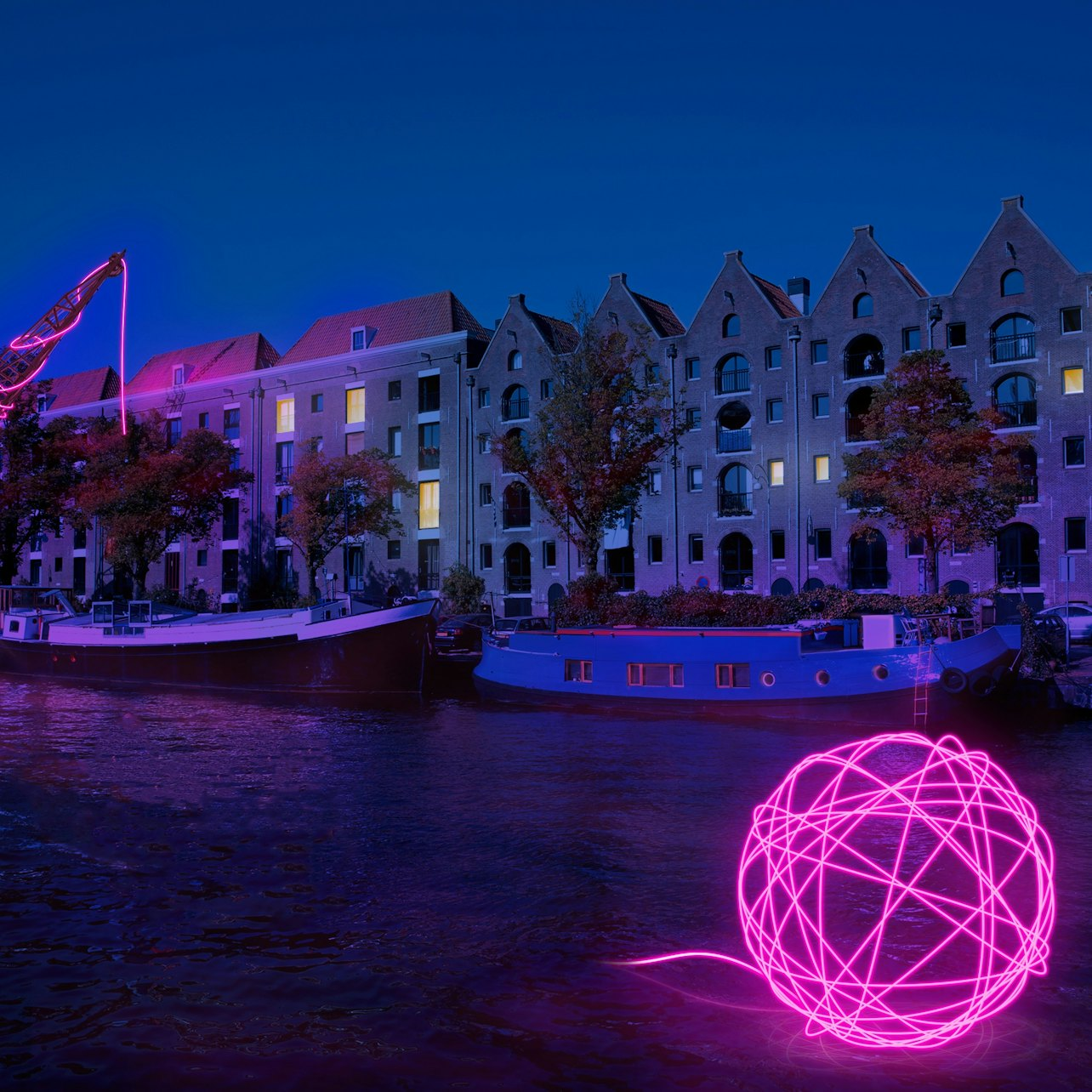 From Amsterdam North: Amsterdam Light Festival Canal Cruise - Photo 1 of 5