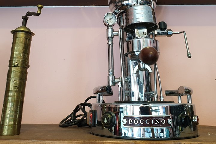 Hidden somewhere, but we see it: the most beautiful Italian coffee machine