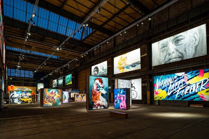 Explore a dynamic collection of street art and graffiti showcasing artists from around the globe. Each life-size mural tells a unique story transforming the space into a gallery of creativity.