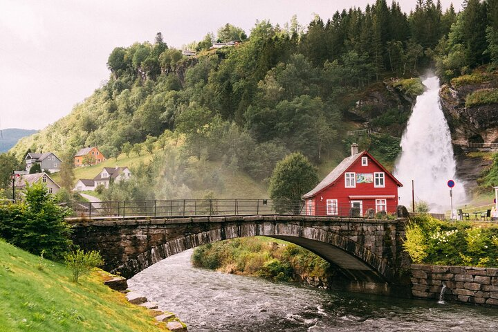 Steindalfossen - Walk behind this waterfall.