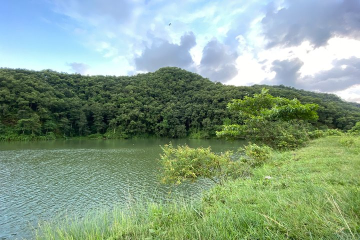 Fewa lake view from Kedareshwor mahadev temple Pokhara 