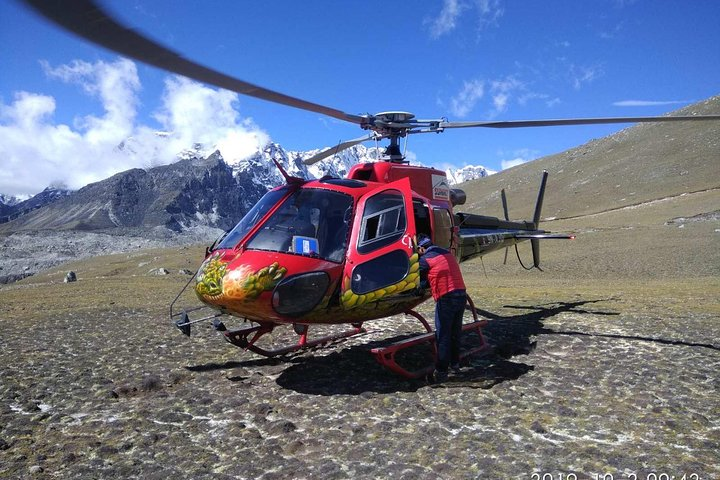 Helicopter Landing in Kalapathar for Best views.