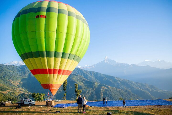 Hot air balloon in Pokhara with Breakfree Adventures