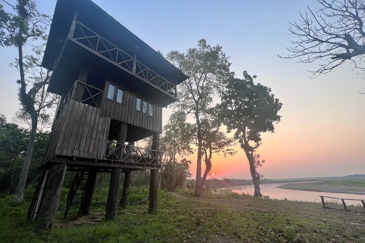 Tower , River & Sunrise