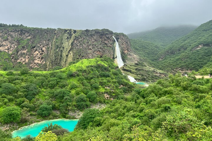 Wadi Darbat waterfall during Khareef Season