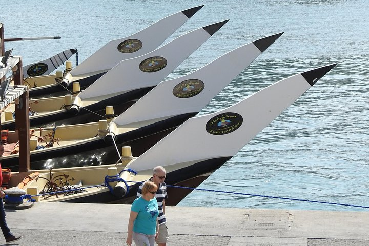 Guest ready to embark dhow on Khasab Port 